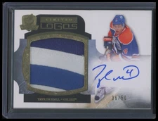 2011-12 The Cup Hockey Taylor Hall #LL-TH Limited Logos Patch Auto /50