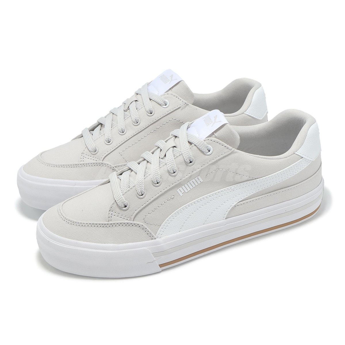 Puma Court Classic Vulc FS Gray White Men Unisex Casual Lifestyle