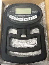 Digital Hand Dynamometer Grip Strength Tester 264 Lbs Max Grip Meter New W Box