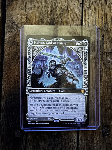 Halvar God of Battle / Sword of the Realms Showcase Alternate Art MTG Magic Mint