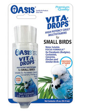 OASIS 80257 Vita Drops for Small Birds, 2- ounce liquid multivitamin