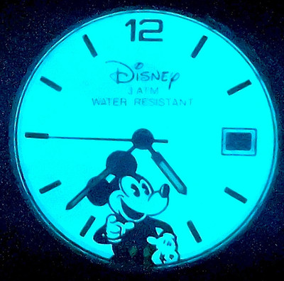 Vintage Disney Time Works Mickey Mouse Light-Up Dial Watch | 40mm