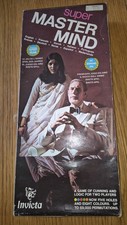 Super Mastermind Strategy Logic Code Breaking Board Game Invicta 1975 COMPLETE
