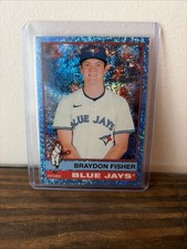 2025 Topps Heritage High Number Braydon Fisher #646 Chrome Light Blue Sparkle RC