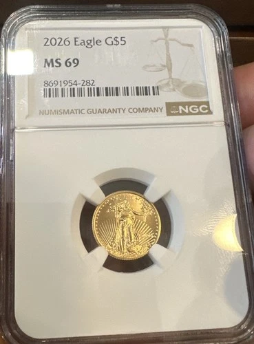 2026 $5 1/10-oz American Gold Eagle NGC MS69 Brown Label