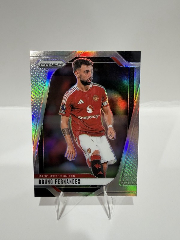Bruno Fernandes 2024-25 Panini Prizm Premier League Silver Prizm #129