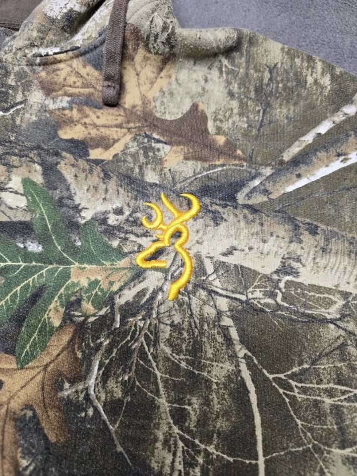 Browning Men's XL Realtree Edge Camouflage Hooded Sweatshirt - Image 2 of 4