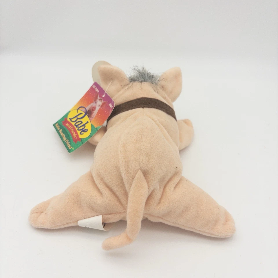 De colección 1998 Babe Pig In The City Peluche Beanbag Juguete Gorro Y Amigos Nuevo Foto 3 de 4