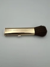 Merle Norman Travel Retractable Makeup Brush Vanity Vintage Gold Tone