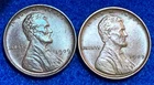 1909-VDB Lincoln Wheat Cent Lot of 2 Uncirculated Glossy Finish MS Coins Luster