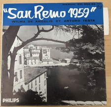 EP STAMPA FRANCESE - WILMA DE ANGELIS ARTURO TESTA - PIOVE - SANREMO 1959