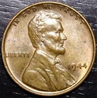 1944 Lincoln Wheat Penny AU 1c US Coin Philadelphia Mint