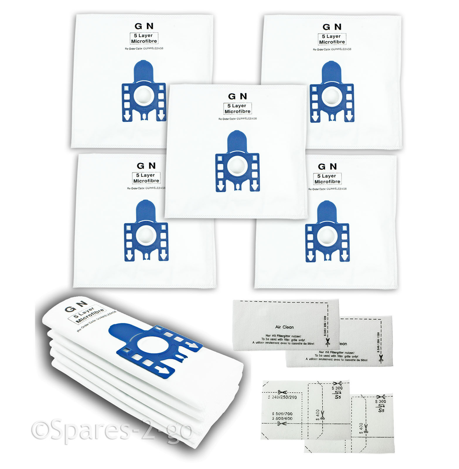 Dust Bags for MIELE GN Vacuum Cleaner S5000 S5210 S5211 S5261 TT5000