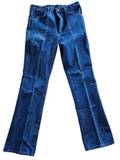 Mens Vintage Wrangler Jeans 35W x 36L 945NAV Regular Fit Boot Cut 100% CottonUSA