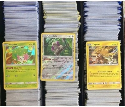 1000 Pokemon Cards With 25 Holos & 25 Reverse Holos Bulk Lot Pokmon | eBay