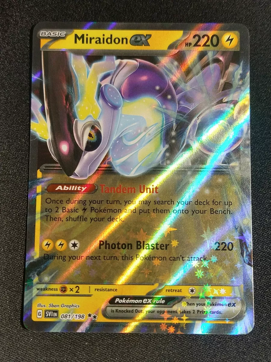 Pokemon : SV SCARLET & VIOLET MIRAIDON ex 081/198 ULTRA RARE