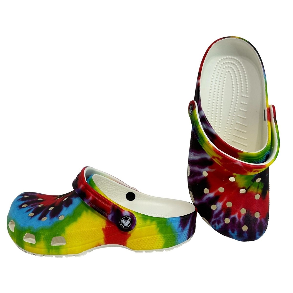 Crocs Baya Clog Shoes Men\'s 9 Multicolor Tie‎ Dye Slip On Sandal 206883 / W11 Crocs Baya Classic Tie Dye Unisex Clogs Slip | Mercari main image 3