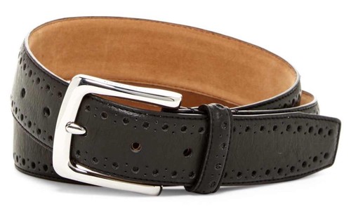 BELT PERFORATED TRIM DRESS BELT 