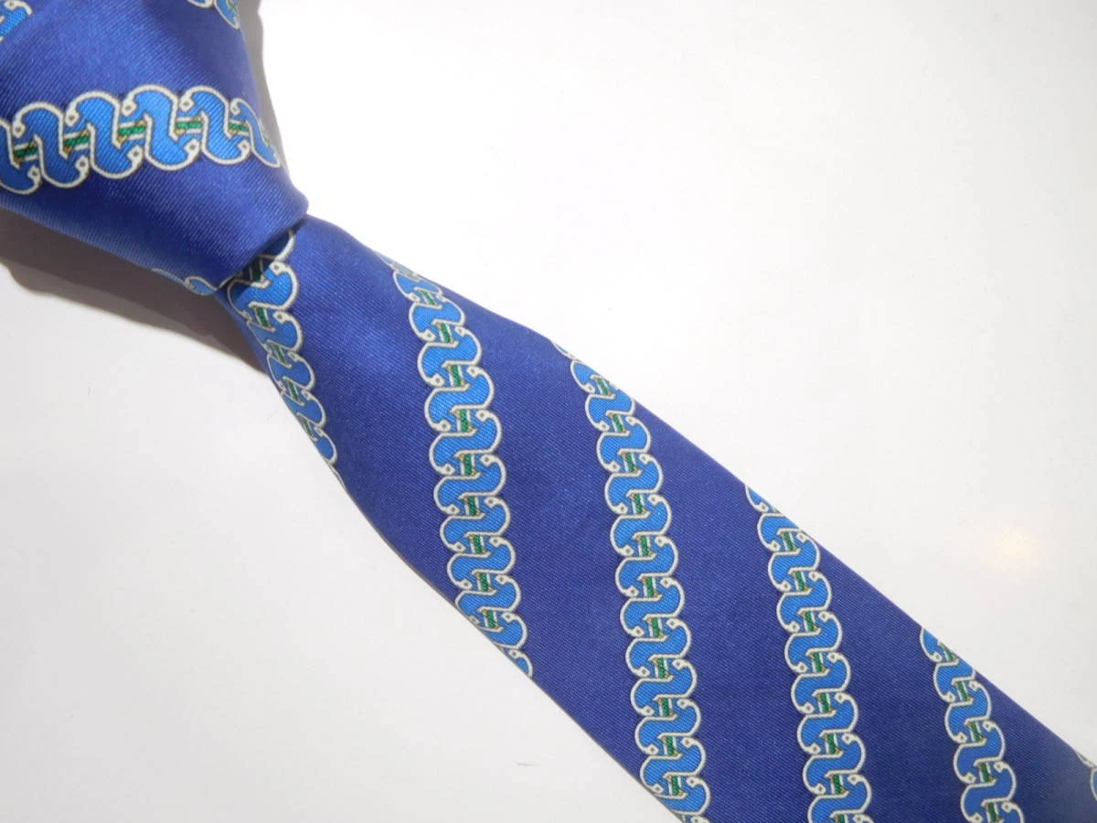 HERMÈS Cravatta uomo HERMES Francia vera seta cravatta abito classico lusso multicolore W631