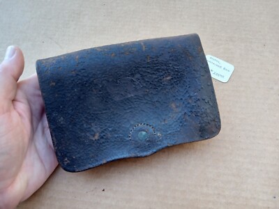 Original Leather Civil War Pistol Cartridge Box - US Military | eBay