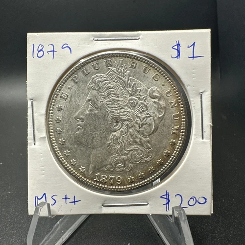 1879 $1 Morgan Silver Dollar - GEM BU - Free Shipping - Fresh Roll A4/2