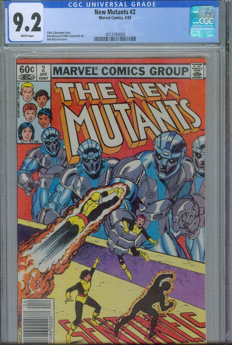 NEW MUTANTS #2 CGC 9.4 OW/WH PAGES