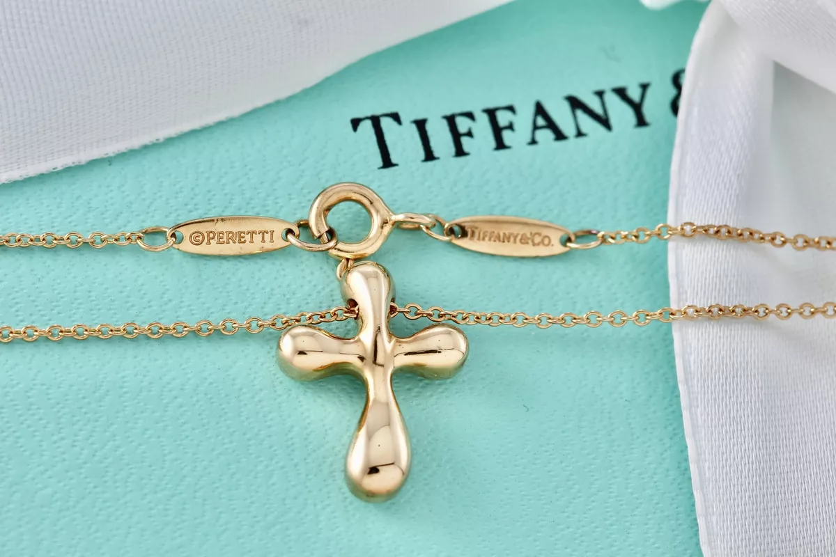Tiffany diamond cross necklace ebay deals