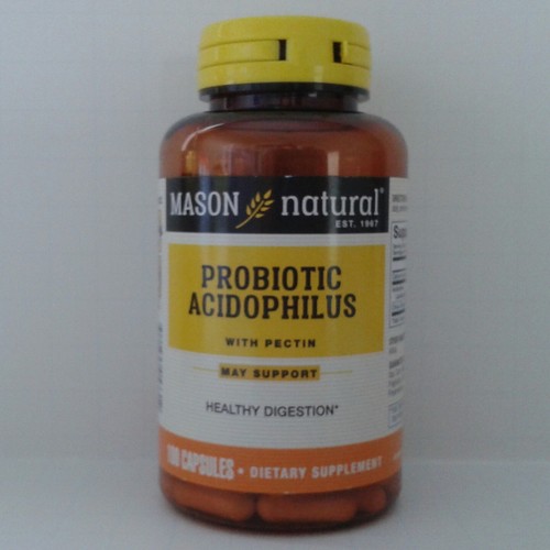 100 CAPSULES ACIDOPHILUS WITH PECTIN Probiotic Lactobacillus 200