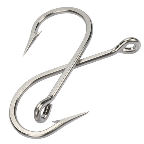 2Pcs 7731 Stainless Steel Fishing Hooks Large Shark And Tuna Bait Hooks Extra