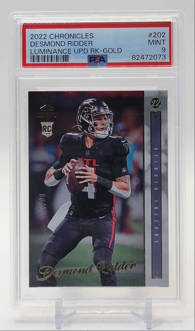 Desmond Ridder Panini Chronicles Luminance Update Rookies #202 Gold