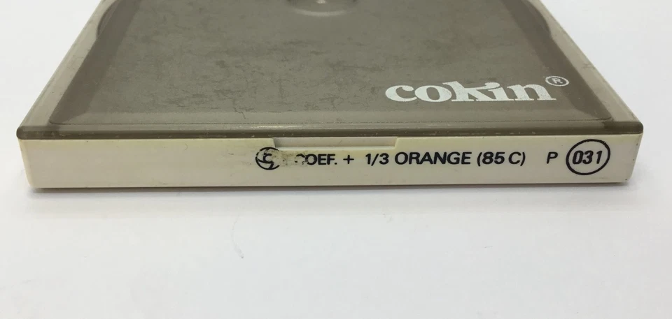 COKIN COEF. + 1/3 ORANGE (85C) P 031 Square 84x84mm Filter With Case - Image 4 of 4