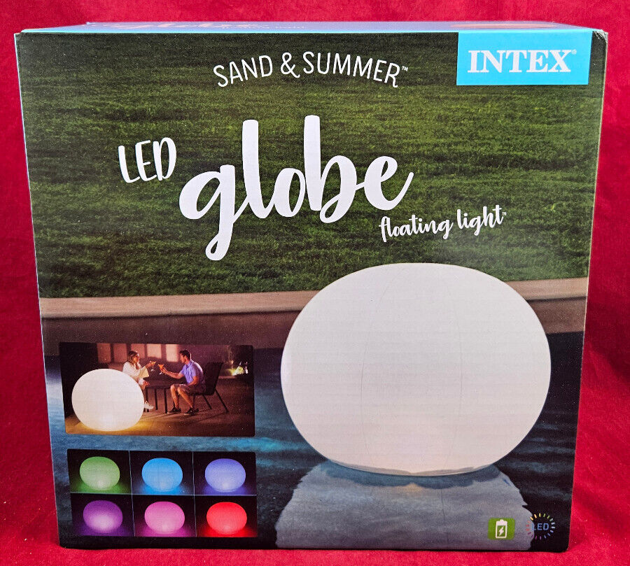 Intex LED Floatin Light Globe schwimmende Lichtkugel Licht Kugel Pool 6 Faben