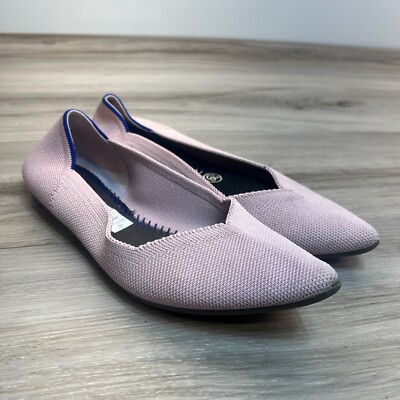 Rothy's The Point Womens 7.5 Blush Pink Pointed Toe Casual Slip On  Ballet Flats