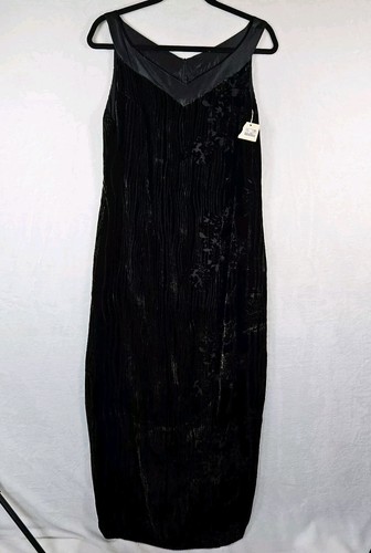 Vintage CanavasBacks Dress Velvet Burnout Formal Sz 8 Fairy Whimsigoth NWT - Picture 2 of 19