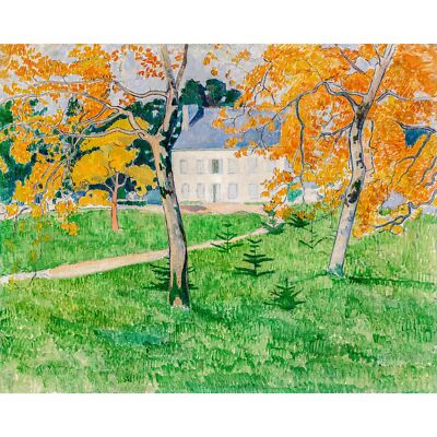 Emile Bernard, House Among Trees, Pont-Aven, Canvas Print, 24'' x 30'' + Border