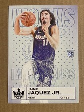 2023-24 Panini Court Kings Jaime Jaquez Jr. Works in Progress #9 Ruby /149 RC