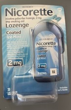 NEW Nicorette Coated Lozenge Ice Mint 2MG 9/2024 20 count