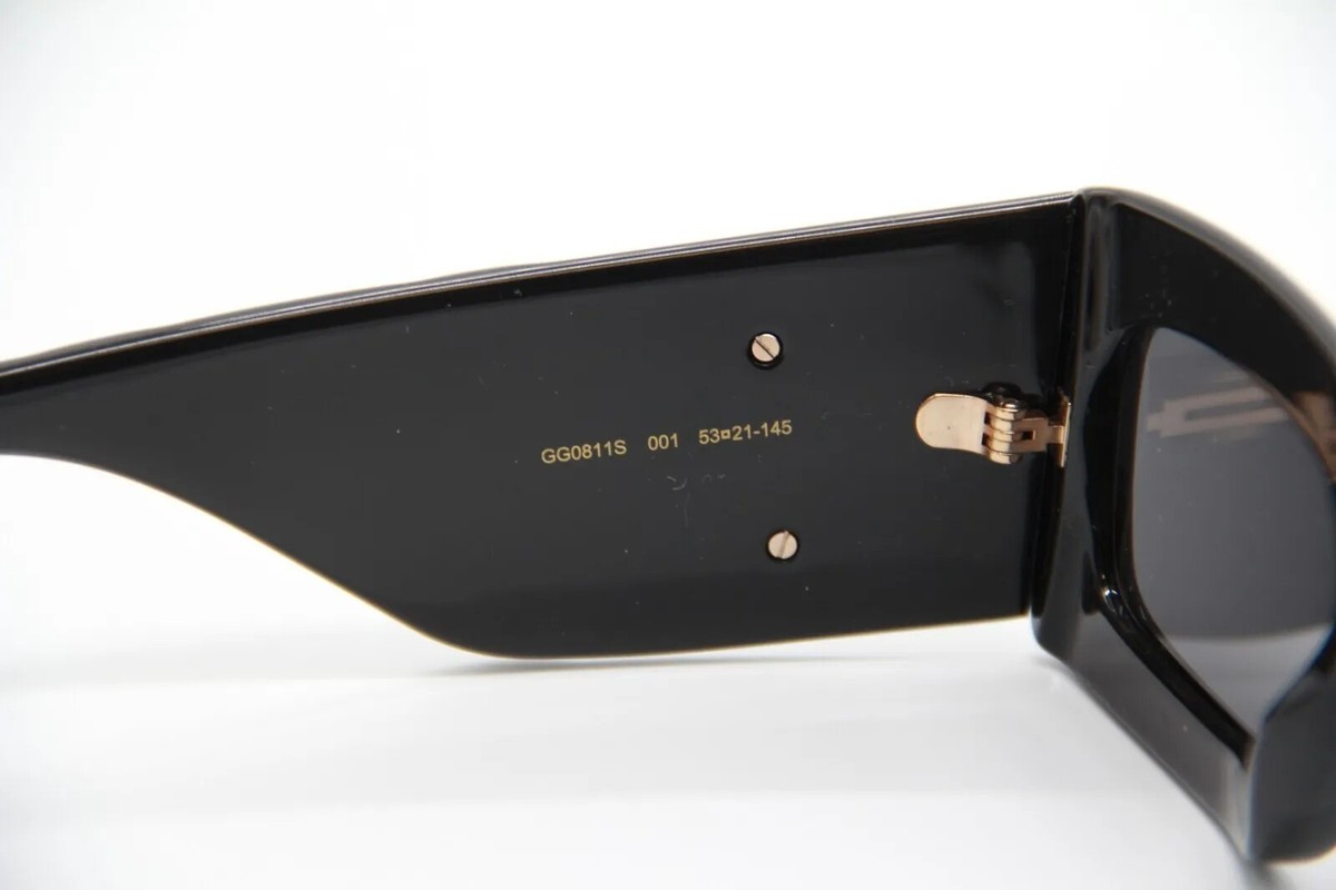 Gucci Marmont Sunglasses GG 0811S 811 001 Black Gold Grey  display picture 1