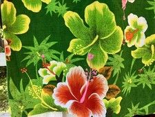 Vintage 60s Hawaiian Aloha Shirt Barkcloth Mens Small Medium AMAZING