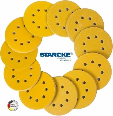 Orbital Sanding Discs Pads 125mm 5" STARCKE Pads Assorted x50 Choose MIX GRIT