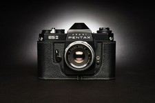 Genuine Real Leather Half Camera Case Bag Cover for Pentax ES II Film Camera