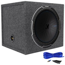Kicker 51CWQ152 COMP Q 15" 1200w Car Subwoofer Sealed Sub Box Enclosure CWQ152