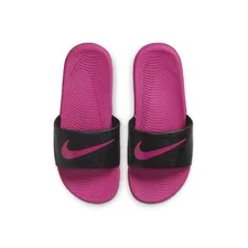 Nike Kawa Slide (GS) Black Pink DD8519-001 Youth NEW