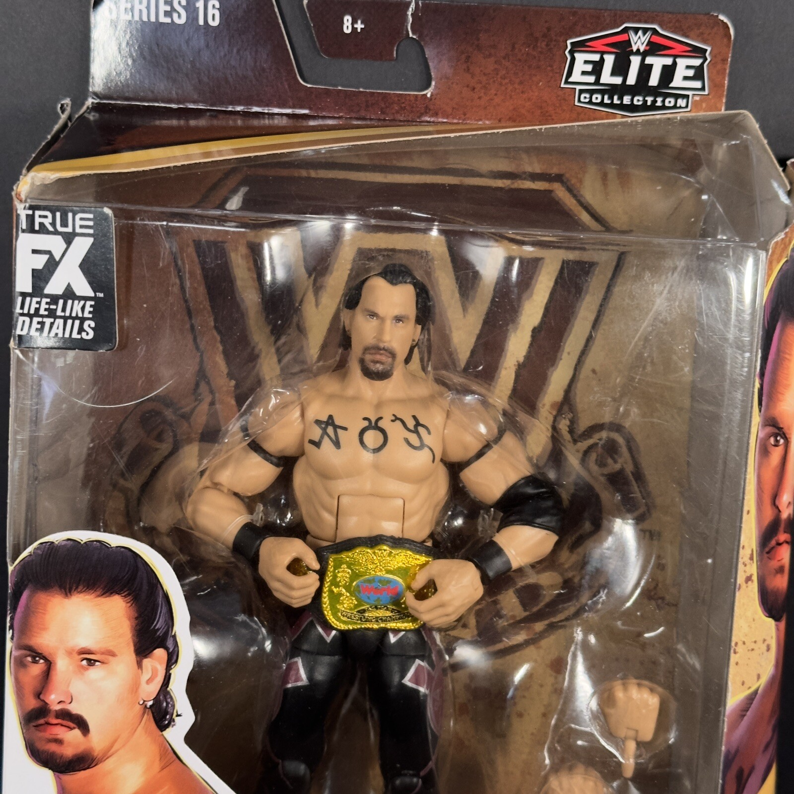 2022 WWE Elite Legends Bradshaw w/ Belt True FX Action Figure Series 16