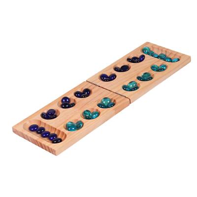Holz Klapp Brettspiel Tischspiel Tragbar Teen 48 Steine für Party