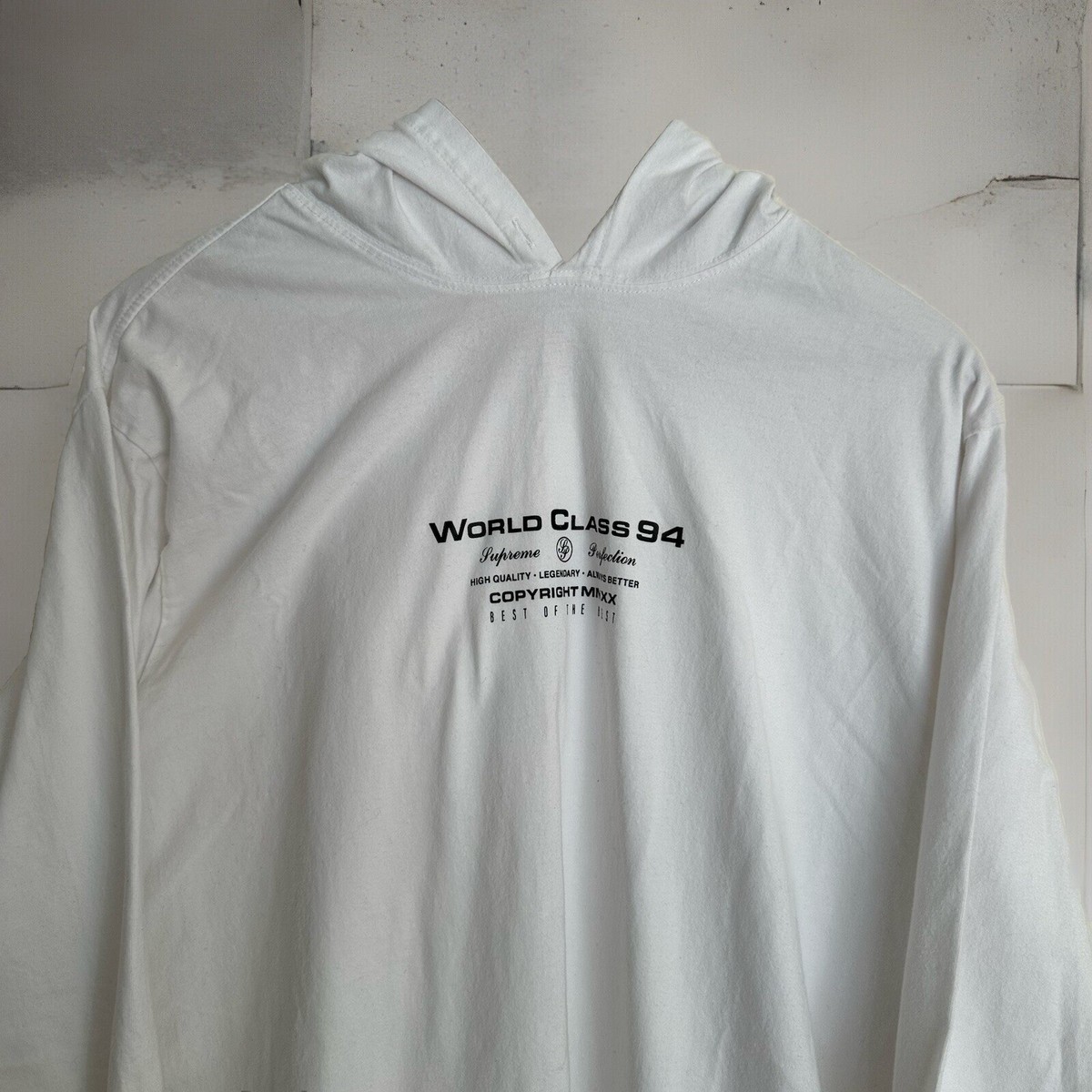 Supreme Best of the Best World Class 94 White L/S Hooded T Shirt