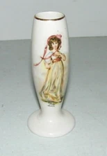 Lord Nelson Pottery Hand Crafted in England Tinky Lawrence Bud Vase 4.75" VGC