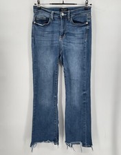 Judy Blue Jeans Cropped Boot Womens 3/26 Stretch Dark Wash Mid Rise Denim