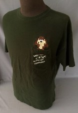 Vtg Taz Tasmanian Devil Embroidered Pocket Shirt Warner Bros Studio Store XL