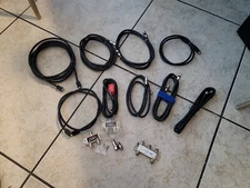 9 Coaxial Cable Various Lengths Digital Satellite AV TV VCR Video & 3 Splitters